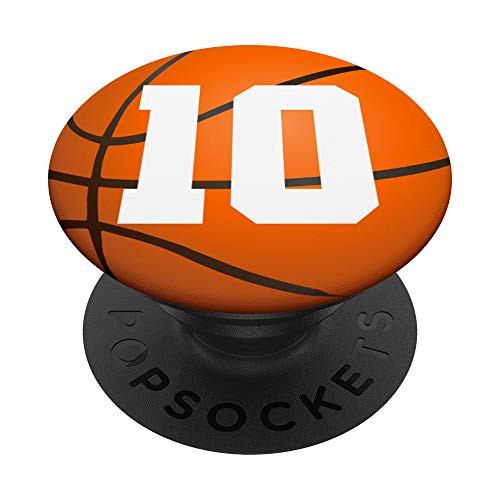 Basketball Number 10 Phone Grip Basketball Gifts PopSockets Grip and Stand for Phones and Tablets Basketball Number 10 Phone Grip Basketball Gifts PopSockets Grip and Stand for Phones and Tablets