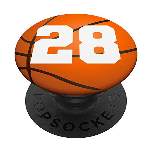 Basketball Number 28 Phone Grip Basketball Gifts PopSockets Grip and Stand for Phones and Tablets Basketball Number 28 Phone Grip Basketball Gifts PopSockets Grip and Stand for Phones and Tablets