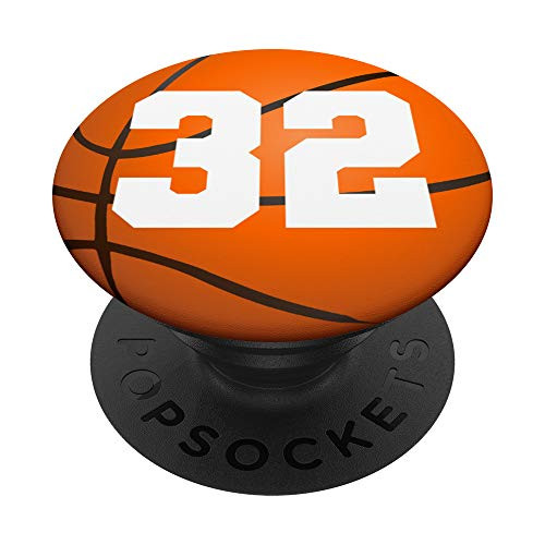 Basketball Number 32 Phone Grip Basketball Gifts PopSockets PopGrip Swappable Grip for Phones Tablets Basketball Number 32 Phone Grip Basketball Gifts PopSockets PopGrip Swappable Grip for Phones Tablets