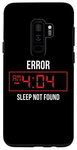 Galaxy S9 Error 404 Not Found Sleep Funny Programmer Xmas Gift Case