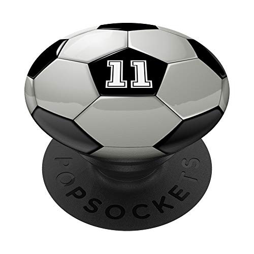 Soccer Ball 11 for Soccer or Football Player PopSockets Grip and Stand for Phones and Tablets Soccer Ball 11 for Soccer or Football Player PopSockets Grip and Stand for Phones and Tablets