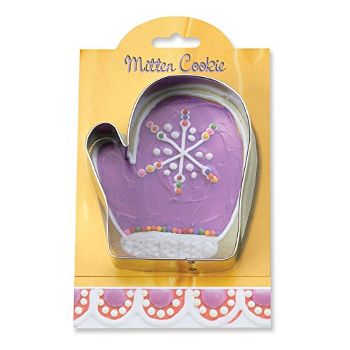 Mitten Cookie and Fondant Cutter - Ann Clark - 4.5 Inches - US Tin Plated Steel Mitten Cookie and Fondant Cutter - Ann Clark - 4.5 Inches - US Tin Plated Steel