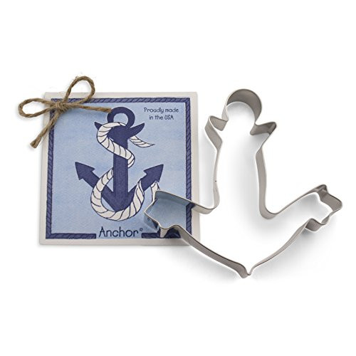 Ann Clark Anchor Cookie Cutter - 4.75 Inches - Tin Plated Steel Ann Clark Anchor Cookie Cutter - 4.75 Inches - Tin Plated Steel