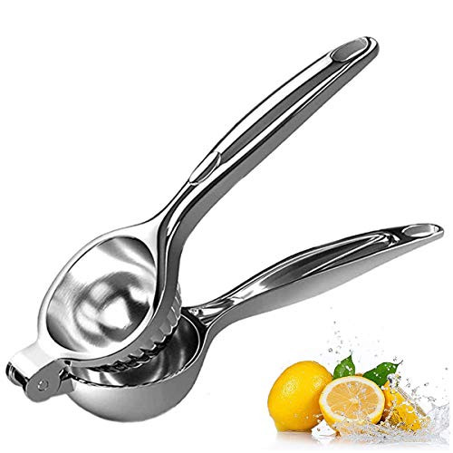Win Change Lemon Squeezer Juicer Manual Juicers-Hand Manual Lemon Squeezers Lime Hand Juice Lemon Squeezer Press Large Metal Manual Lemon Citrus Press Juicer Fruit Citrus Squeezer with Stainless Steel Lemon Orange