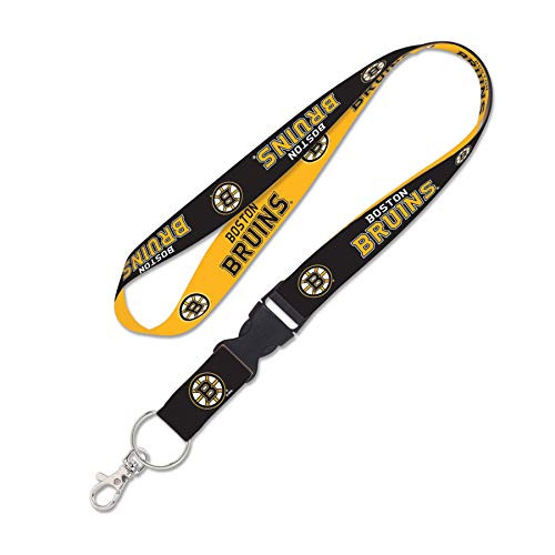 WinCraft Boston Bruins Stacked Officially Licensed Lanyard 1