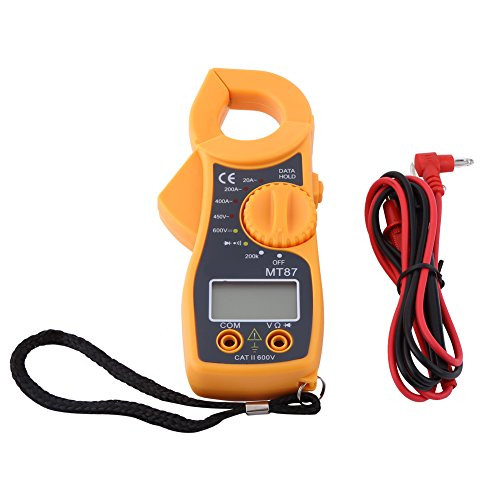 Yosoo Health Gear Digital Multimeter Clamp Meter AC DC Voltmeter Ammeter Current Clamp Pincers Ohmmeter Volt Tester LCD Meter Pocket Digital Multi Tester