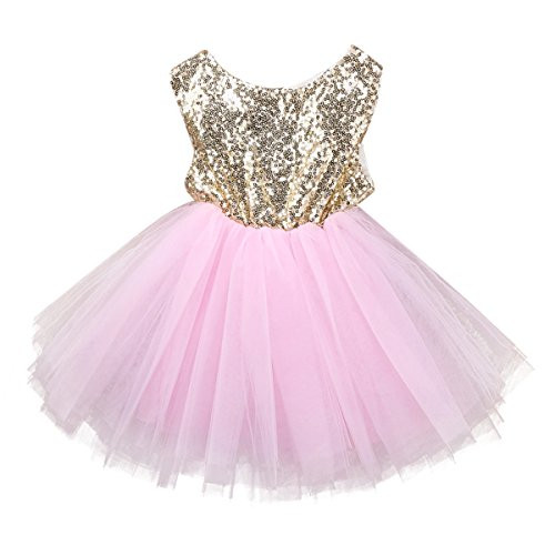 IWEMEK Toddler Baby Girls Dress Sleeveless Sequins Wedding Bridesmaid Formal Party Dresses Backless Pageant Birthday Princess Baptism Prom Evening Ball Gown Lace Tulle Tutu Dress Pink 2 Years IWEMEK Toddler Baby Girls Dress Sleeveless Sequins Wedding Bridesmaid Formal Party Dresses Backless Pageant Birthday Princess Baptism Prom Evening Ball Gown Lace Tulle Tutu Dress Pink 2 Years