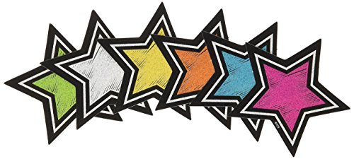 Teacher Created Resources (3554) Chalkboard Brights Stars Mini Accents