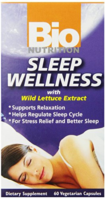 Bio Nutrition Sleep Wellness with Wild Lettuce Vegi-Caps 60 Count Bio Nutrition Sleep Wellness with Wild Lettuce Vegi-Caps 60 Count