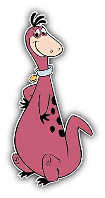 cartoon The Flintstones Dino Car Bumper Sticker Decal - Longer Side 14