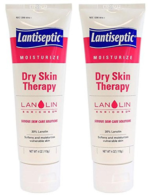 Lantiseptic Dry Skin Therapy with Lanolin Fragrance Free 4 oz Tube - Pack of 2 Lantiseptic Dry Skin Therapy with Lanolin Fragrance Free 4 oz Tube - Pack of 2