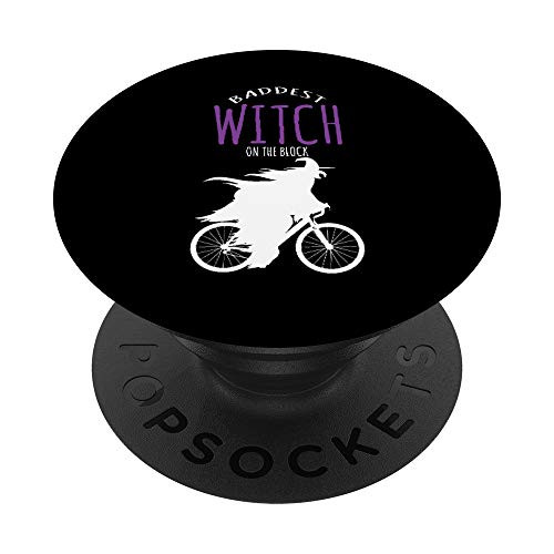 Halloween Costume - Baddest Witch On The Block Cyclist PopSockets Grip and Stand for Phones and Tablets