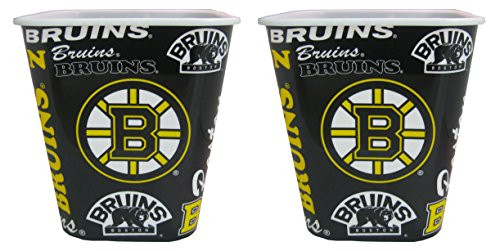 Boelter Boston Bruins 3 Liter Reusable Plastic Snack Bucket 2 Pack