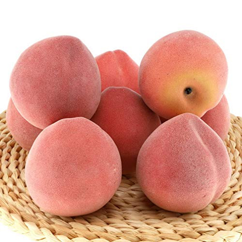 Gresorth 6pcs Artificial Peach Fake Fruit Decoration Lifelike Food Toy Realistic Home Party Decorative Model Props Gresorth 6pcs Artificial Peach Fake Fruit Decoration Lifelike Food Toy Realistic Home Party Decorative Model Props