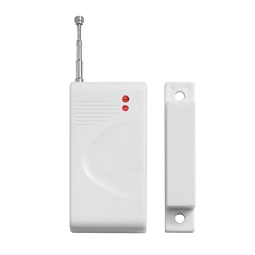 Bawofu Wireless Door/ Window Contact Build In Antenna Free Battery Universal 433MHz GSM Wireless Magnetic Contact Sensor For Home Office Security Alarm System, Accessories for Wireless 433MHz IP Cam