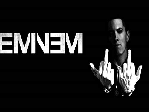 Credence Collections Eminem Popular B W HD Poster 12 x 18 Inch
