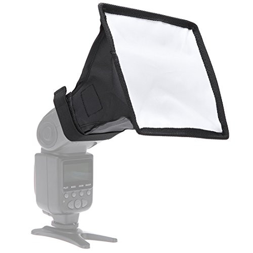Flash Diffuser Light Softbox 5.9x6.7" Universal, Collapsible with Storage Pouch for Nikon Canon Sigma, Sony Pentax Olympus Panasonic Neewer Speedlite Flash.
