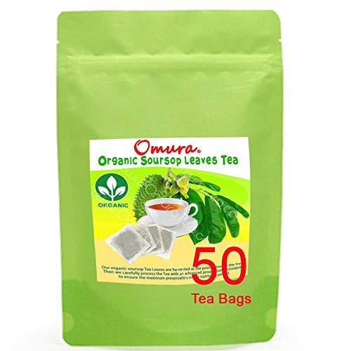 Omura ORGANIC Soursop Guyabano Graviola Leaves 50 Tea-Bag