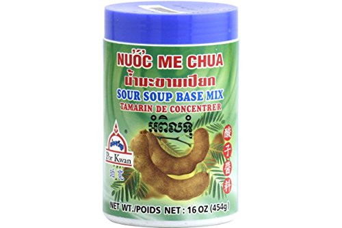 Por Kwan Sour Soup Base Mix Tamarind Concentrate 16z_