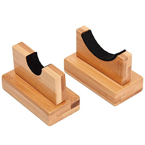 TOBWOLF 2PCS Baseball Bat Display Case Sturdy Baseball Bat Stand Baseball Bat Display Holder Baseball Bat Horizontal Rack Baseball Bat Bracket - Burlywood