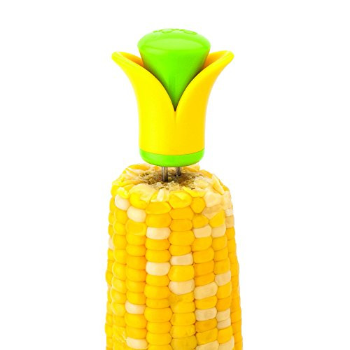 MSC International 30333 Joie Blossom Corn on the Cob Holders (Set of 4), Yellow