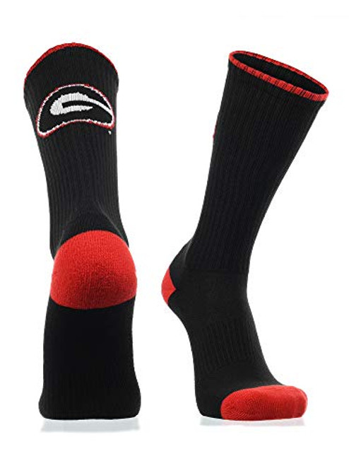 TCK Georgia Bulldogs Socks Campus Legend Crew BlackRedWhite Large TCK Georgia Bulldogs Socks Campus Legend Crew BlackRedWhite Large