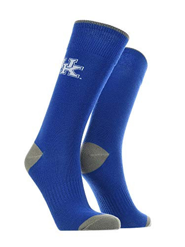 TCK Kentucky Wildcats Dress Socks Deans List BlueGreyWhite Large