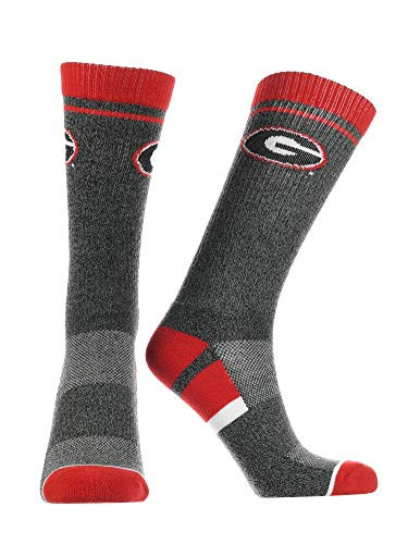 TCK Georgia Bulldogs Socks Victory Parade BlackRedGrey Large