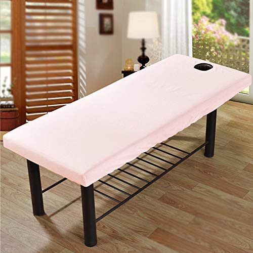 UXELY Massage Bed Cover Massage Table Sheet Massage Bed Cover with Face Hole Fitted Sheets Washable Reusable Massage Table Cover