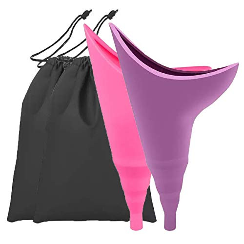 Female Urination Device Foolproof Urinal Allows Women to Pee Standing Up Portable Compact Lightweight Design for Outdoor Activities No Mess No Stress Womens Pee Funnel PinkPurple