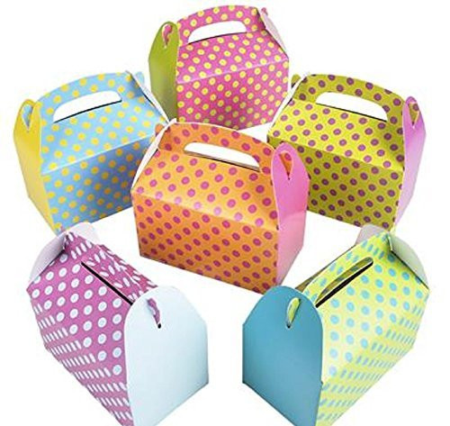 RIN Colorful Polka Dot Party Favor Treat Boxes