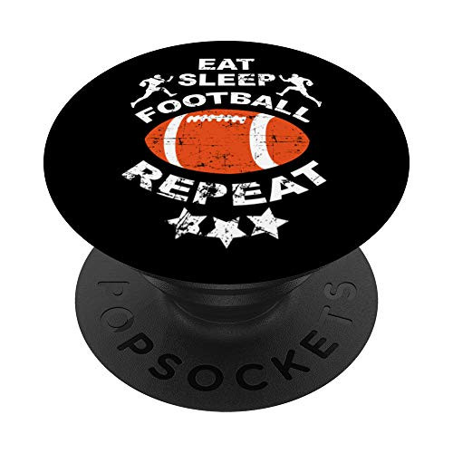 Eat Sleep Football Repeat PopSockets Grip and Stand for Phones and Tablets