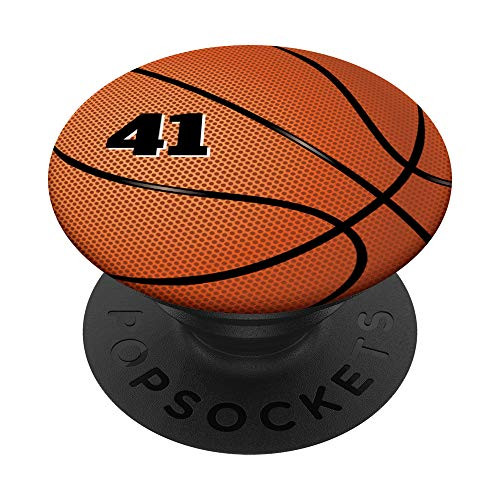 Basketball Jersey Number 41 - B-ball Player Or Fan Gift Idea PopSockets Grip and Stand for Phones and Tablets Basketball Jersey Number 41 - B-ball Player Or Fan Gift Idea PopSockets Grip and Stand for Phones and Tablets