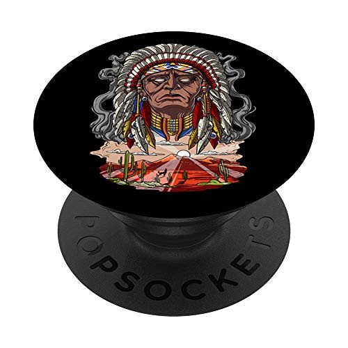 Native American Chief Indian Headdress War Bonnet Mythology PopSockets Grip and Stand for Phones and Tablets Native American Chief Indian Headdress War Bonnet Mythology PopSockets Grip and Stand for Phones and Tablets