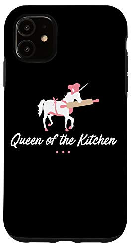iPhone 11 Unicorn Baker Queen of the Kitchen Black Case