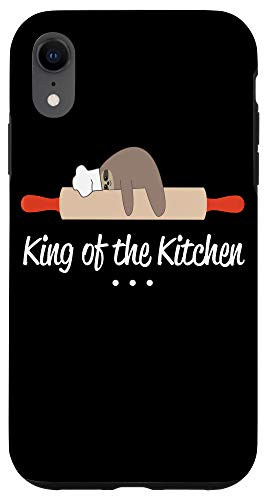 iPhone XR Sloth Baker King of the Kitchen Black Case