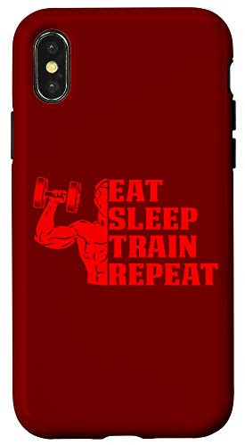 iPhone XXS Eat Sleep Train Repeat Gift for Sport Lovers Case
