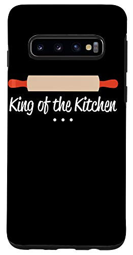 Galaxy S10 Rolling Pin Baker King of the Kitchen Black Case