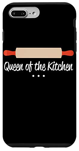 iPhone 7 Plus8 Plus Rolling Pin Baker Queen of the Kitchen Black Case