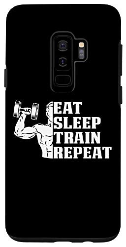 Galaxy S9 Eat Sleep Train Repeat Gift for Sport Lovers Case