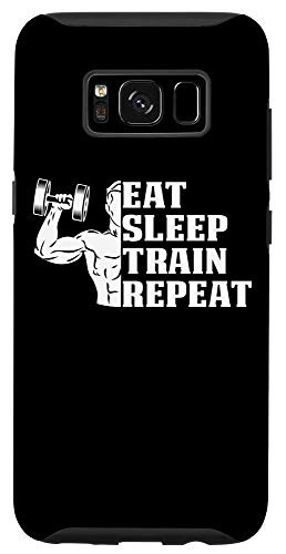 Galaxy S8 Eat Sleep Train Repeat Gift for Sport Lovers Case