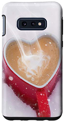 Galaxy S10e Hot Coffee Love Heart Cup Snow Winter Case