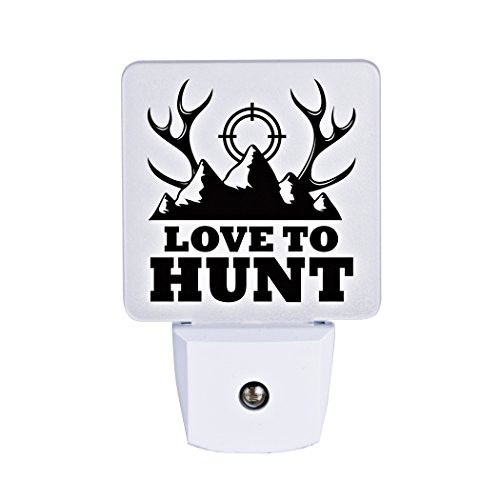 Dexsa Plug in LED Night Light - Automatic and Safe, Illuminates and Adds The Perfect Touch to Any Room | Let Your Light Shine Nightlight - Love to Hunt