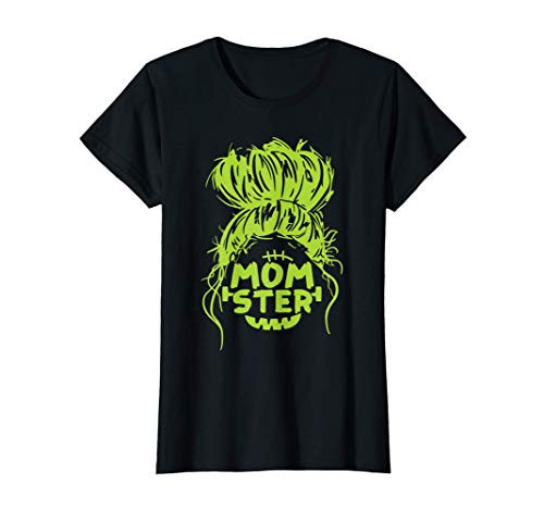 Womens Momster Funny Spooky Halloween Costume Kids Gifts for Mom T-Shirt