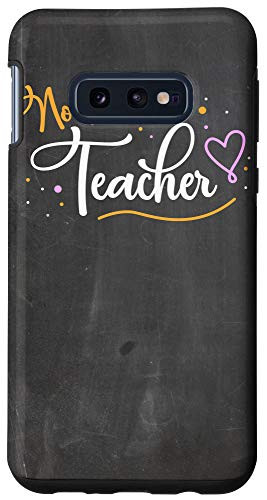 Galaxy S10e Number One Teacher School Appreciation Gift Chalkboard Case