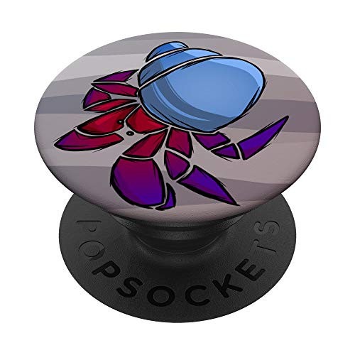 The Hermit Crab - colorful ocean marine sea life PopSockets Grip and Stand for Phones and Tablets