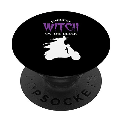 Baddest Biker Witch On The Block - Halloween Costume PopSockets Grip and Stand for Phones and Tablets