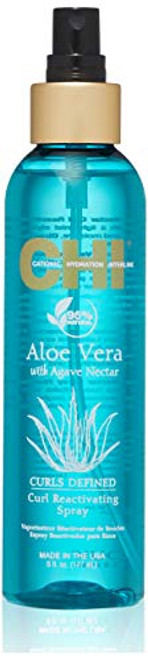 CHI Aloe Vera Curl Reactivating Spray - 95 Natural Sulfate Paraben and Gluten Free - 6 oz 6 fl_ oz_ CHI Aloe Vera Curl Reactivating Spray - 95 Natural Sulfate Paraben and Gluten Free - 6 oz 6 fl_ oz_