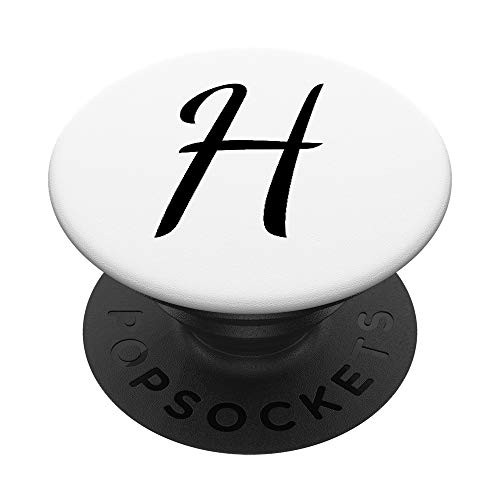 The Letter H Initial and Monogram PopSockets Grip and Stand for Phones and Tablets