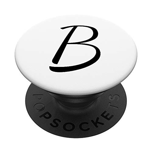 The Letter B Initial and Monogram PopSockets Grip and Stand for Phones and Tablets